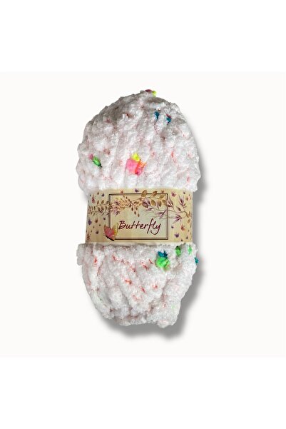 yumakça İhraç Fazlası Butterfly Çiçekli Kalın Polar Batatniye İpi 6578
