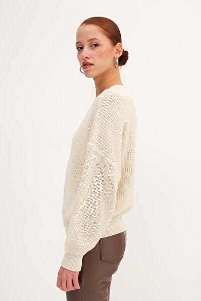 Addax Lastik Örgülü Triko Kazak K3456