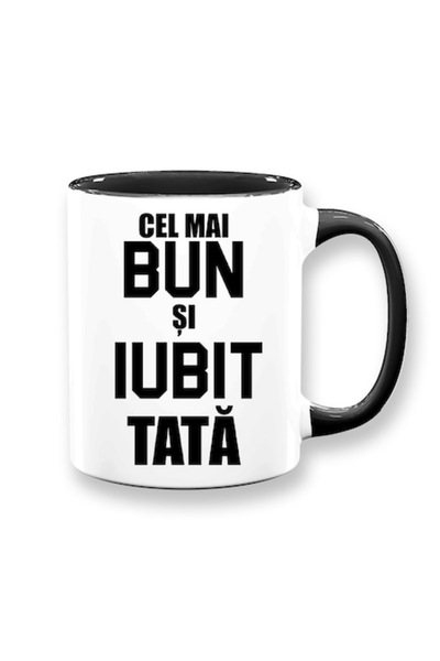 OEM Cană personalizată pentru tată cu mesajul „Cel mai bun și mai iubit tată”...