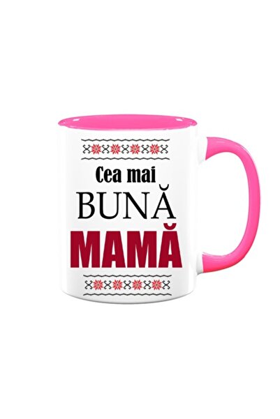 OEM Cană personalizată pentru mamă cu mesajul „Cea mai bună mamă”, motive tra...
