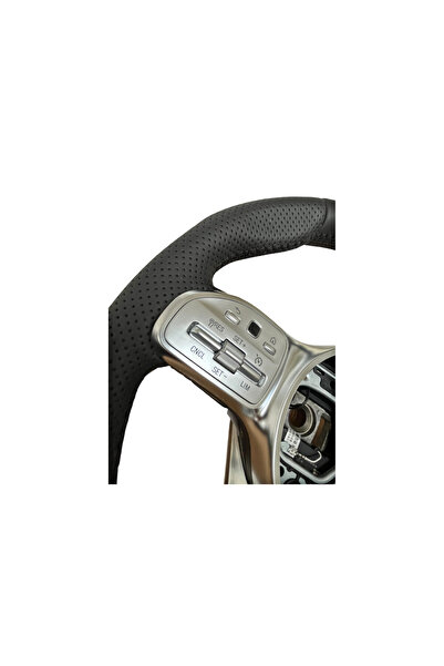Lumi LUXURY Leather sports steering wheel compatible with Mercedes models 2011-2021 Compatible product - not OEM
