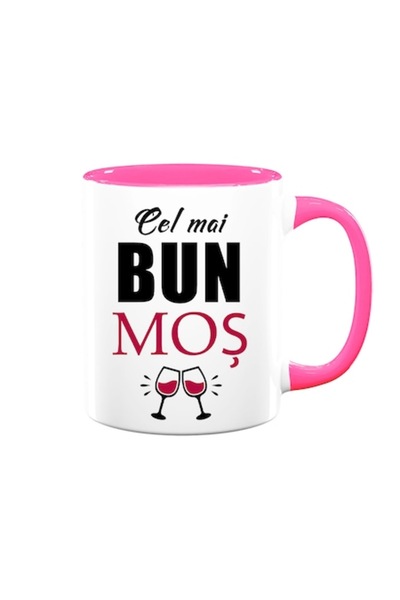 OEM Cană personalizată pentru Mos cu mesajul: „Cel mai bun Mos”, model de can...
