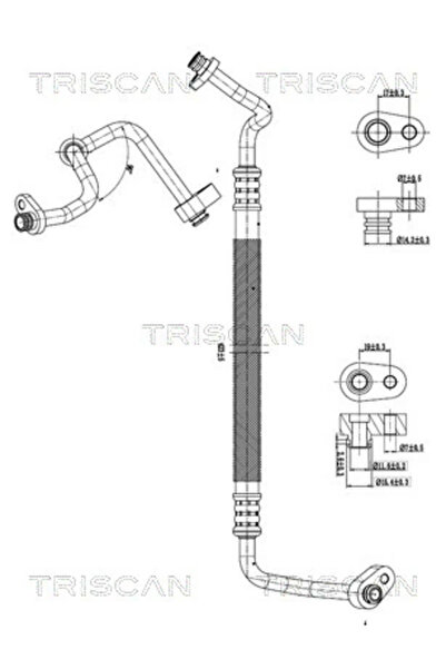 TRISCAN Conducta Presiune Variabila Aer Conditionat Citroen Jumper 2 Bus/Jump...