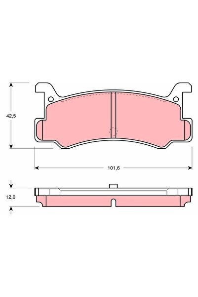 TRW Set Placute Frana Frana Disc Daihatsu Charade 4/Gran Move Eunos 30X Cupe ...
