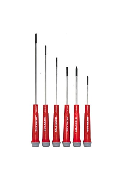 İzeltaş 4500 00 8106 Elektronikçi Tip (Klemens) Tornavida Seti (6 Parça)