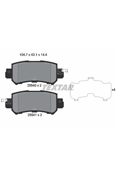Krieger Комплект спирачни накладки за дискови спирачки Mazda 2/Cx-3/Cx-5