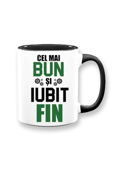 OEM Cană personalizată pentru Fin cu mesajul: „Cel mai bun și mai iubit Fin”,...
