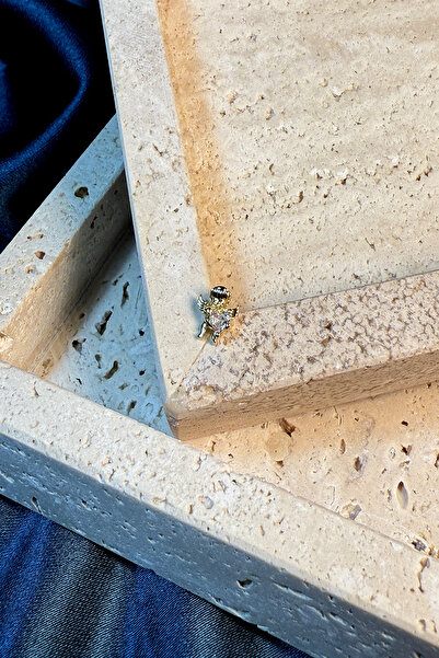 MOONİ ACCESSORİES Melek Angel Zirkon Taşlı Gold Altın Renk Stainless Steel Çe...