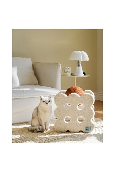 Golden cat Sandwich Biscuit Cat Scratching Ball, Size: 44cm X 39cm X 25.5cm