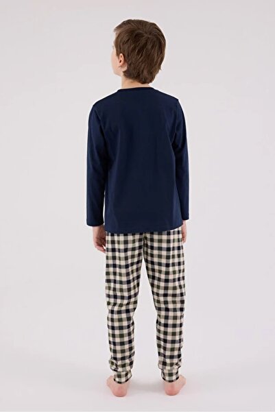 Arnetta 100% Cotton Circle Neck Long Sleeve Boy's Pajama Set