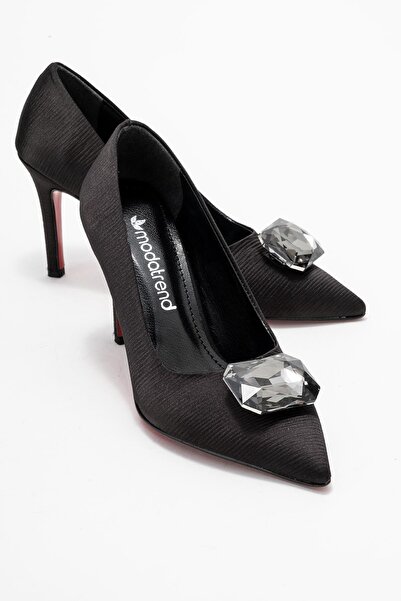 CCWAY AYAKKABI Pantofi stiletto pentru femei Diamond Stone NEGRI