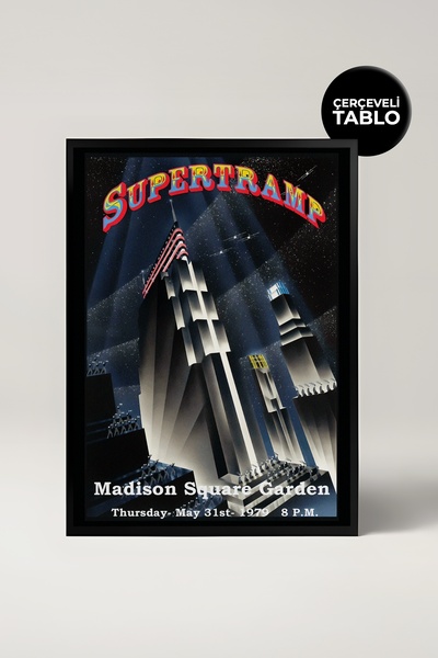 House Gorgeous Slikanje u retro okviru dizajnirano za koncert Supertramp