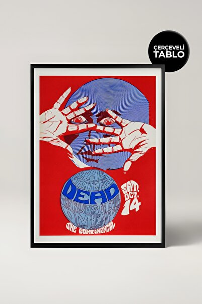 House Gorgeous Pictură cu cadru retro cu design de concert Greateful Dead Nr.:1