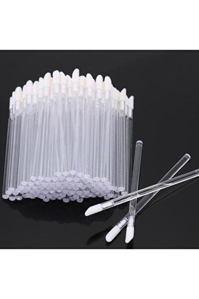 Icon Set of 100 lipstick applicators, for lips, transparent color