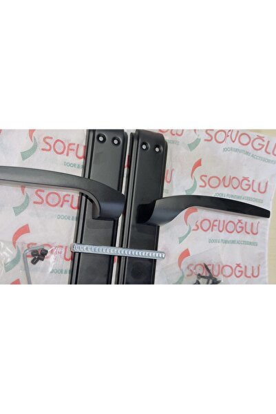 Sofuoğlu Siyah Çelik Kapı Kolu SOL Yön 1. Sınıf Kaliteli Paslanmaz( Aras-Anka)
