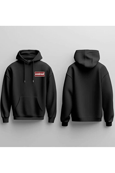 Sebesta Fashion سترة بقلنسوة من القطن بثلاث خيوط مطبوعة من WONDERWALL DJITAL ...