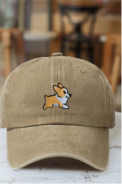 CAP BROS قبعة كورجي اللطيفة المطرزة ذات الطراز القديم