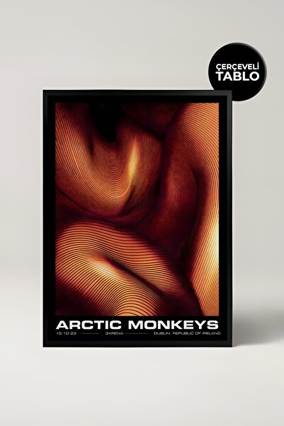 House Gorgeous Pictură cu cadru retro cu design de concert al Arctic Monkeys ...