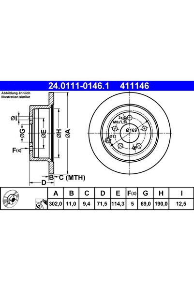 Ate Disc Frana Hyundai Santa Fe 2