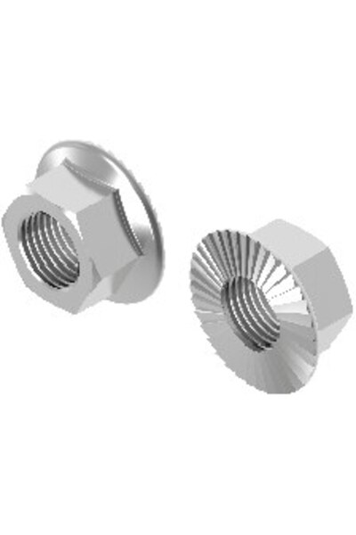 Other Piuliță cu flanșă zimțată din oțel inoxidabil M8, pachet de 100