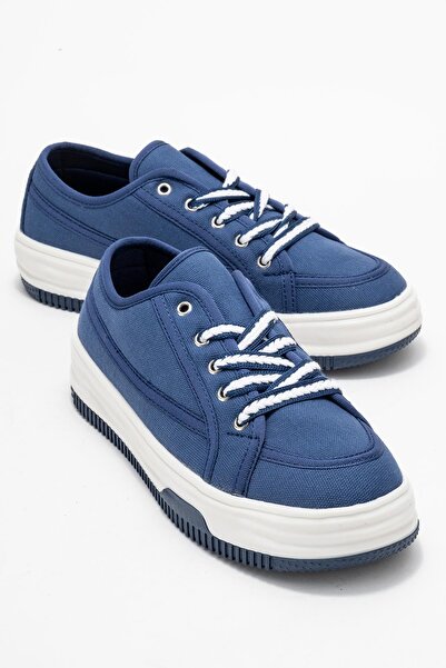 CCWAY AYAKKABI Λινά Γυναικεία Αθλητικά Παπούτσια ΣΚΟΥΡΟ ΛΕΥΚΟ