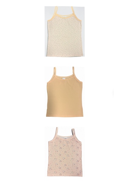 NightLove قميص داخلي بحمالات من الليكرا للفتيات من Öztaş، عبوة من ثلاث قطع 46...