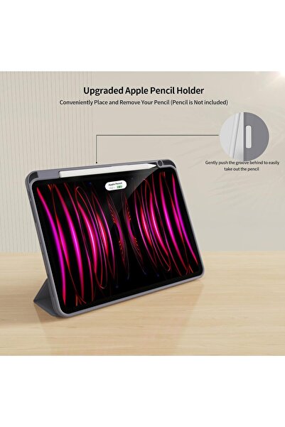 HYX Case for iPad Pro 11 Inch 2022/2021/2020 4th / 3rd / 2nd Generation, Soft TPU Back Cover,