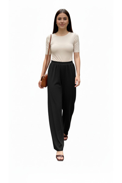 Noi Crepe Jarse Wide Leg Pants Skirt