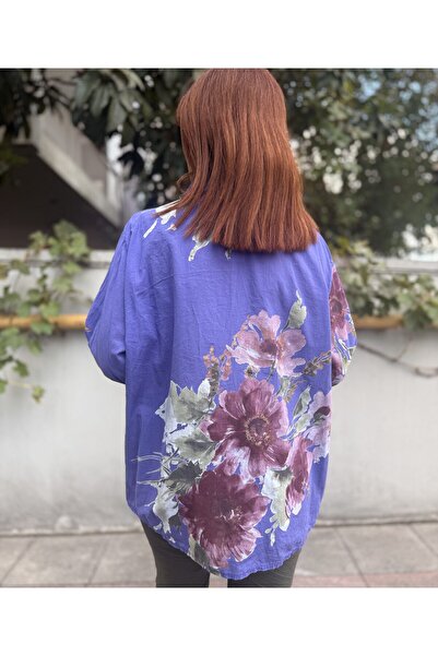 DenizEge Tricotaj italian Orkide cu cămașă și eșarfă violet