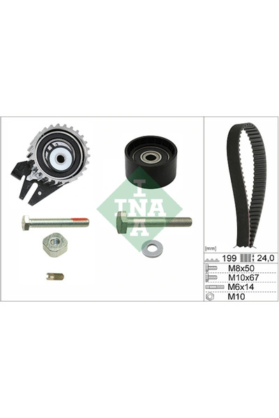 FAG Set Curea De Distributie Alfa Romeo 147/156/159 Fiat Bravo 2/Croma/Freemont