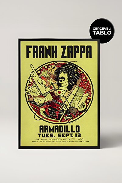 House Gorgeous Εικονογράφηση με ρετρό πλαίσιο με σχέδιο συναυλίας του Frank Z...