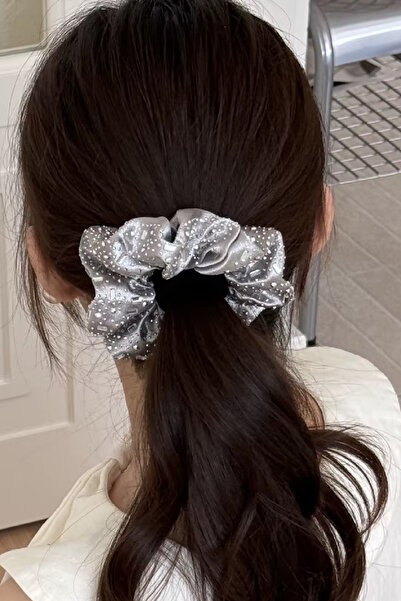 CAŞ DEKORASYON Gray Color Stone Detailed Simit Buckle