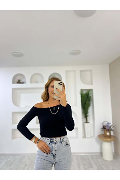 İrka Moda Kayık Yaka Tek Omuz Bluz