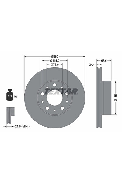 Krieger Disc Frana Citroen Jumper 2 Bus/Jumper 2 Caroserie/Jumper 2 Platou / ...