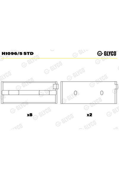 GLYCO Cuzineti Arbore Cotit Alfa Romeo 145/146/155 Fiat 10 1/9/Barchetta/Brava