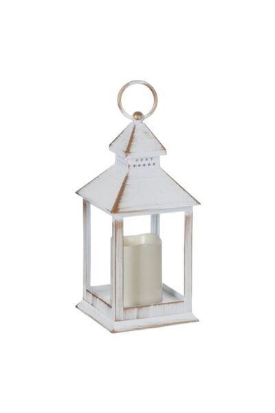 DavidaHome Felinar decorativ, lumina LED, suspendabil, 11x11x24 cm