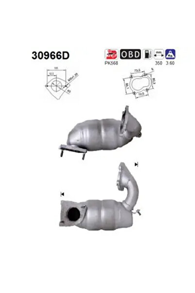 As Catalizator Nissan Primastar Bus/Primastar Caroserie Opel Vivaro A Bus/Viv...
