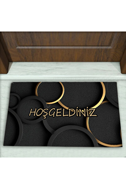 Colorix Carpet Geometrik Desenli Dekoratif Kapı Önü Paspası No: 2620