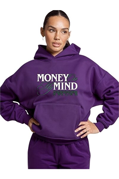 ArtYus Unisex Money Mind Colorat Special cu imprimeu Bumbac supradimensionat ...