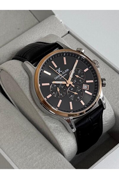 Daniel Klein ERKEK KOL SAATİ METAL KASA - DAYANIKLI DERİ KORDON 3 ATM SUYA DA...