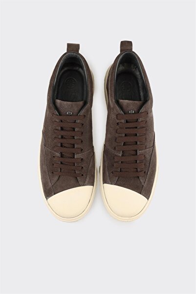 Elle Shoes Antrasit Deri Erkek Günlük Ayakkabı