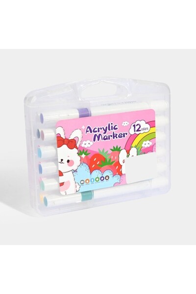 OEM Set of 12 Colorful Acrylic Markers, Permanent Water-Based Paint for Paint...