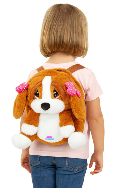 hediyecik Sam Üzgün Köpek Çocuk Sırt Çantası Peluş 26 Cm