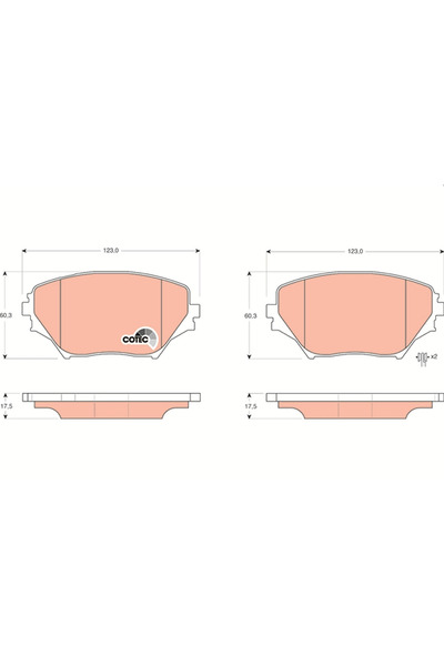 TRW Set Placute Frana Frana Disc Toyota Picnic/Rav 4 2