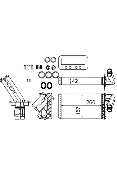 MAHLE Schimbator Caldura Incalzire Habitaclu Renault Laguna 1/Laguna 2