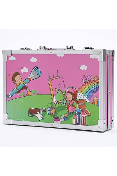 OEM Set pictura si desen, 145 piese, carioci, creioane, acuarele, pensule, creioane, guma de sters, ascu