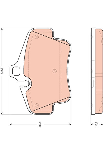 TRW Set Placute Frana Frana Disc Porsche 911/Boxster/Cayman