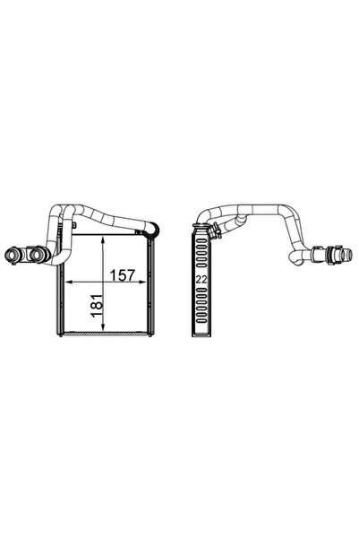MAHLE Schimbator Caldura Incalzire Habitaclu Vw Golf 6/Jetta 4
