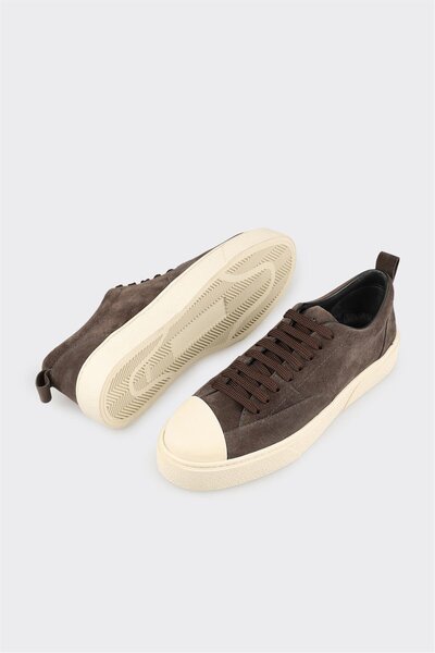 Elle Shoes Antrasit Deri Erkek Günlük Ayakkabı