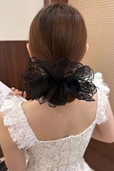 CAŞ DEKORASYON Black Color Lace Bagel Buckle